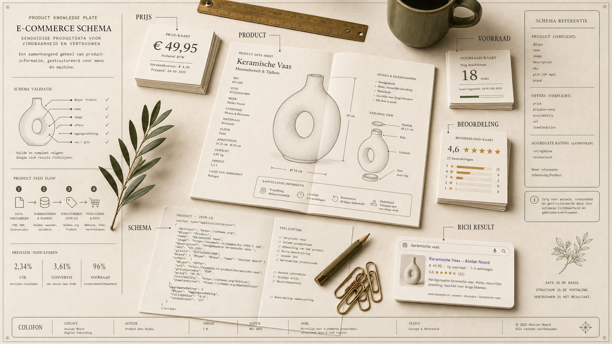 E-commerce schema voor Lovable-webshops