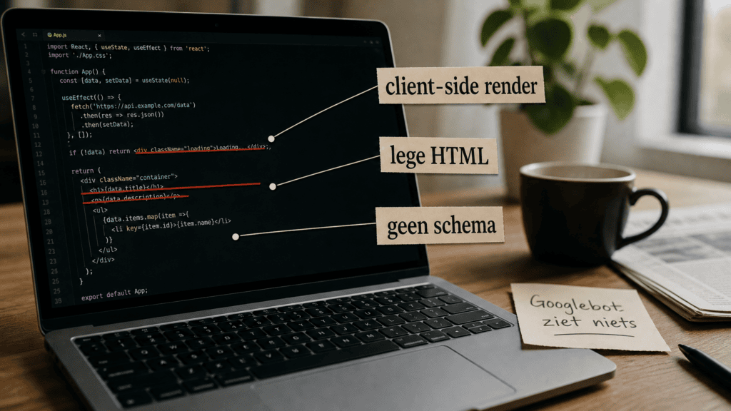 Waarom Lovable.dev sites slecht scoren in Google (en wat je eraan doet)