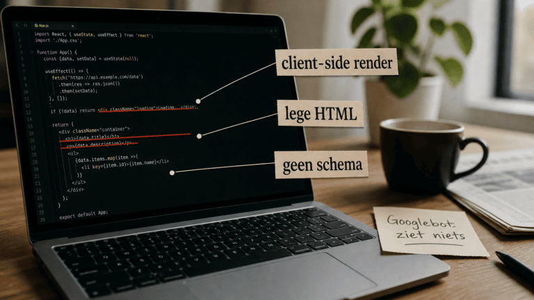 Waarom Lovable.dev sites slecht scoren in Google (en wat je eraan doet)