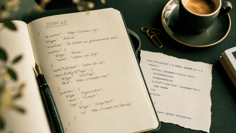 JSON-LD schema voor Lovable bouwen — stap voor stap